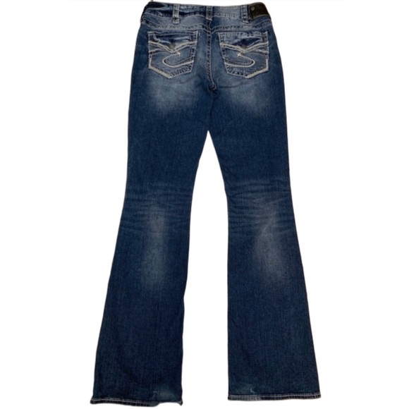 Silver Women’s Jeans Suki Mid Boot Fluid Denim - Picture 2 of 7